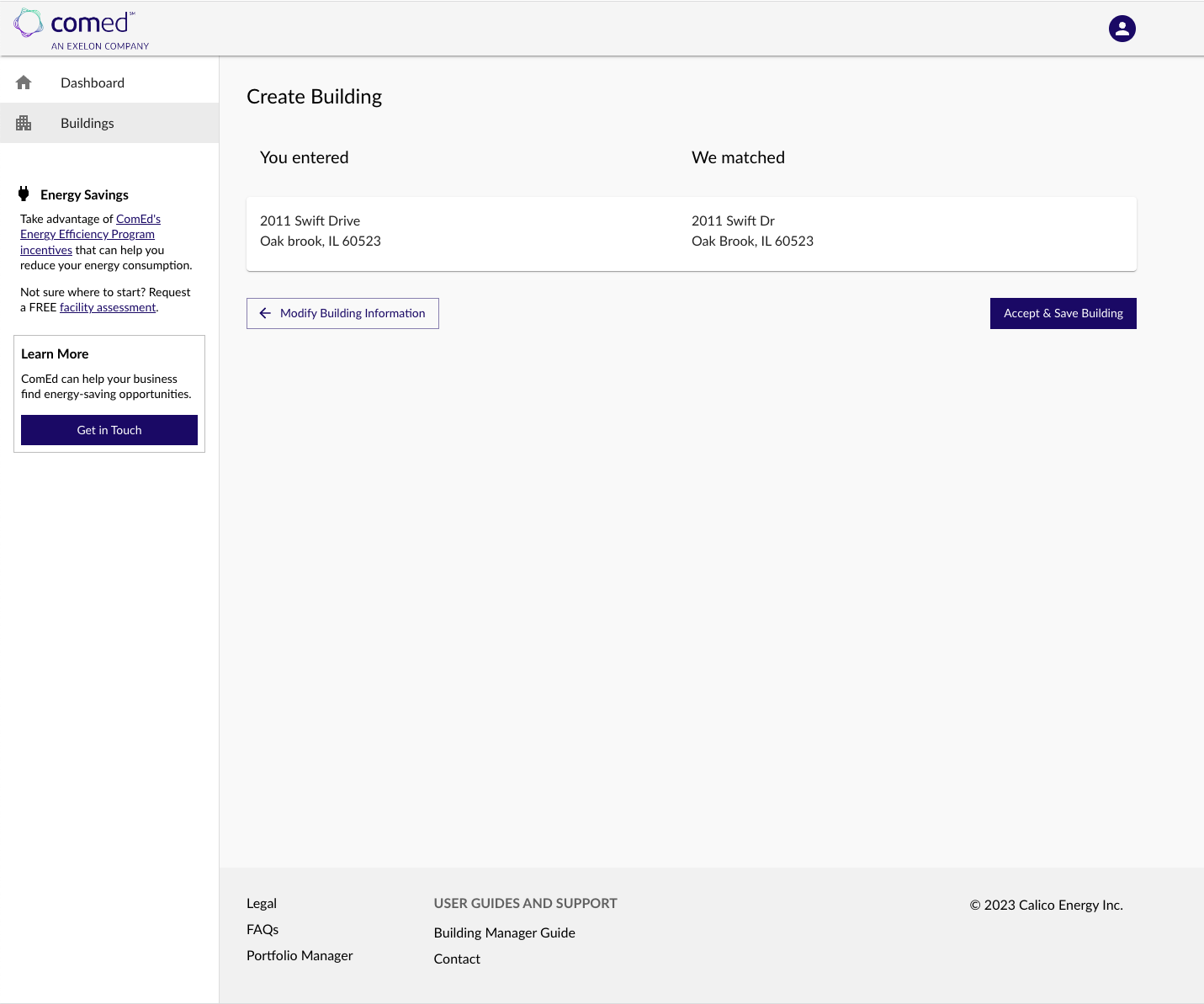 Energy Usage Data System Address Validation